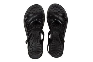 Sandały Azaleia Rafa Sand Black, Czarny, Tworzywo