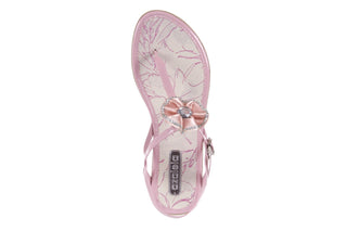 Sandały AZALEIA 130 132 PATENT PINK, Róż, Guma
