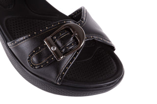 Sandały Azaleia 355 788 Napa Black, Czarny, Materiał