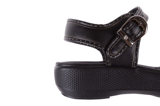 Sandały Azaleia 355 788 Napa Black, Czarny, Materiał