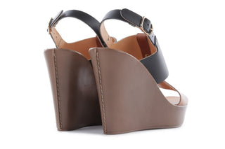 Sandały Bayla-093 7202 Black Natural, Czarny/Brąz, Skóra naturalna