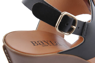 Sandały Bayla-093 7202 Black Natural, Czarny/Brąz, Skóra naturalna