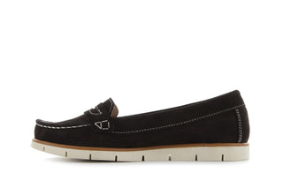 Mokasyny Bayla-112 058-519 15YY Byn Siyah Nubuck - Black, Czarny, Skóra naturalna