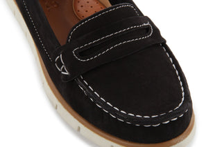 Mokasyny Bayla-112 058-519 15YY Byn Siyah Nubuck - Black, Czarny, Skóra naturalna