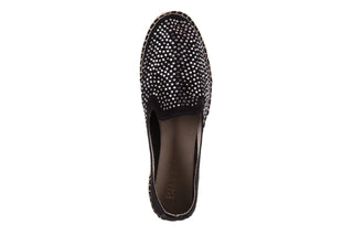 Espadryle Bayla-115 107601 Serraje Negro, Czarny, Skóra naturalna