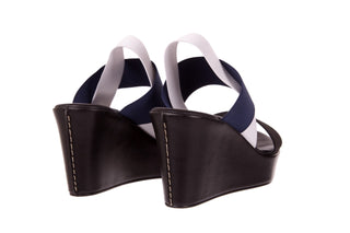 Sandały Bayla-116 16157 Black Navy White, Czarny/ Granat/ Biały, Materiał