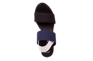 Sandały Bayla-116 16157 Black Navy White, Czarny/ Granat/ Biały, Materiał