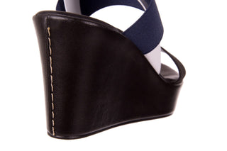 Sandały Bayla-116 16157 Black Navy White, Czarny/ Granat/ Biały, Materiał