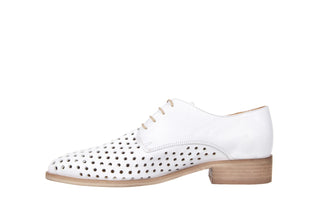 Półbuty Bayla-118 3104 Natural Bianco, Beż, Skóra naturalna
