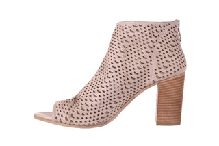 Botki Bayla-136 3687L Nabuk Beige, Beż, Skóra naturalna