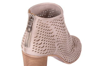 Botki Bayla-136 3687L Nabuk Beige, Beż, Skóra naturalna