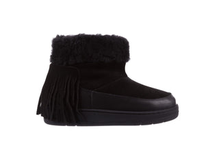 Śniegowce Bayla-158 17087 Black, Czarny, Skóra naturalna