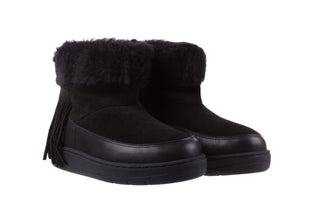 Śniegowce Bayla-158 17087 Black, Czarny, Skóra naturalna
