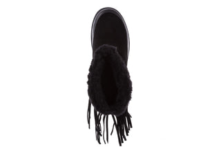 Śniegowce Bayla-158 17087 Black, Czarny, Skóra naturalna