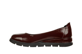 Baleriny Bayla-161 158 25109 Bordo Patent 161746, Skóra naturalna