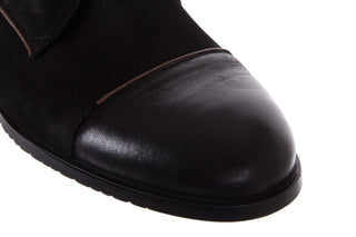 Trzewiki Brooman 7738B-702H642-R Black, Czarny, Skóra naturalna