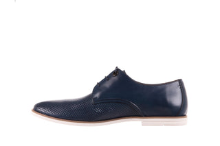 Półbuty Brooman D01-814-10 Blue, Granat, Skóra naturalna