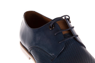 Półbuty Brooman D01-814-10 Blue, Granat, Skóra naturalna