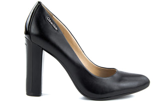 Czółenka Calvin Klein Prudence Black, Czarny, Skóra naturalna