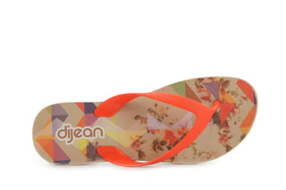 Klapki Dijean 278 995 Tomato Multi, Czerwony, Guma