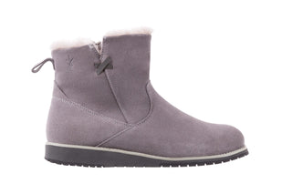 Śniegowce Emu Beach Mini Dove Grey 18, Szary , Skóra naturalna