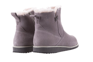 Śniegowce Emu Beach Mini Dove Grey 18, Szary , Skóra naturalna