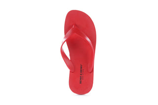 Klapki Henry&Henry Flipper Red, Czerwony, Guma