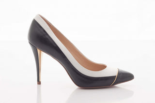 Szpilki Bayla-TB 5003425 Preto, Czarny/ Biały, Skóra naturalna