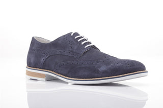 Półbuty Tresor 3763 Navy, Granat, Skóra naturalna