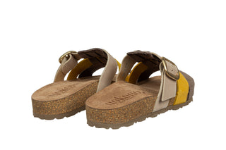 Klapki Yokono Jerba-137 Nobuck Multi Citron, Wielokolorowy, Skóra naturalna