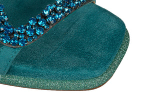 Sandały Laura Vita Maxine 07 Turquoise, Niebieski, Skóra ekologiczna