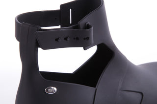 Botki Mel 32160 White Black, Biały/Czarny, Guma