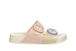 Klapki Melissa Cozy Slide Ad Beige Pink 010483, Beżowy, Tworzywo sztuczne