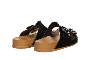 Klapki Melissa Cozy Slide Ad Brown Black 010484, Czarny, Tworzywo sztuczne