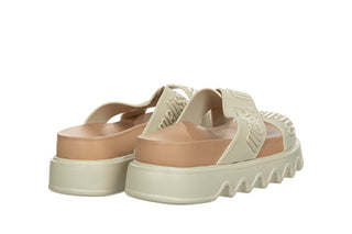 Klapki Melissa Cross M Lover Platform Ad Beige Brown 010486, Beżowy, Tworzywo sztuczne