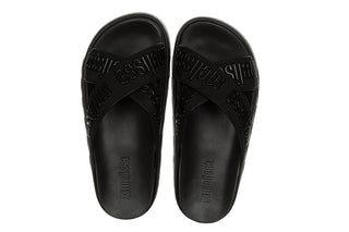 Klapki Melissa Cross M Lover Platform Ad Black 010487, Czarny, Tworzywo sztuczne