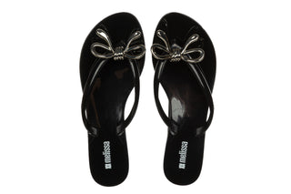 Japonki Melissa Harmonic Iris Ad Black Silver 010491, Czarny, Tworzywo sztuczne