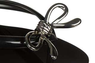 Japonki Melissa Harmonic Iris Ad Black Silver 010491, Czarny, Tworzywo sztuczne