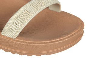 Sandały Melissa M Lover Papete Ad Brown Beige 010497, Beżowy, Tworzywo sztuczne