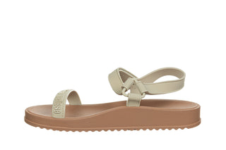 Sandały Melissa M Lover Papete Ad Brown Beige 010497, Beżowy, Tworzywo sztuczne