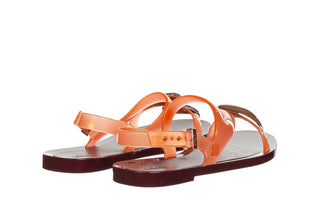 Sandały Melissa Iris Sandal Ad Burgundy Orange 010495, Pomarańczowy, Tworzywo sztuczne