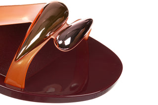 Sandały Melissa Iris Sandal Ad Burgundy Orange 010495, Pomarańczowy, Tworzywo sztuczne