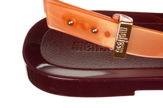 Sandały Melissa Iris Sandal Ad Burgundy Orange 010495, Pomarańczowy, Tworzywo sztuczne