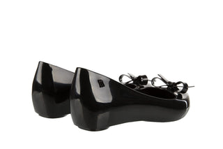Baleriny Melissa Ultragirl Bow Ad Black, Czarny, Tworzywo sztuczne