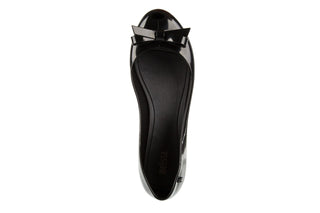 Baleriny Melissa Ultragirl Bow Ad Black, Czarny, Tworzywo sztuczne