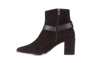 Botki Bayla-195 20K-7202-1 Black Suede 195013, Czarny, Skóra naturalna