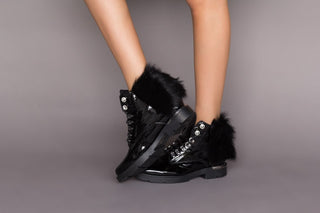 Trzewiki Bayla-161 068-9015 Black Patent, Czarny, Skóra naturalna lakierowana