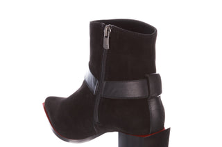 Botki Bayla-195 20K-7202-1 Black Suede 195013, Czarny, Skóra naturalna