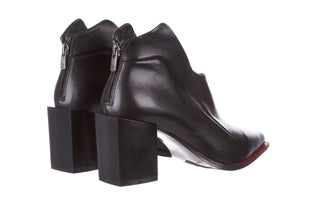 Botki Bayla-195 20K-7204 Black 195022, Czarny, Skóra naturalna