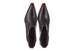 Botki Bayla-195 20K-7204 Black 195022, Czarny, Skóra naturalna